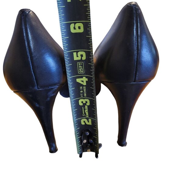 Cole Haan Womens Size 10.5 Black Patent Leather Pumps Heels Nike Air 4" Spike - Picture 5 of 8